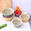 2/6Pcs Kitchen Double-Layer Drain Basket Rotatable Storage Basket for Washing Vegetables Fruit Colander Baskets Kitchen Tools