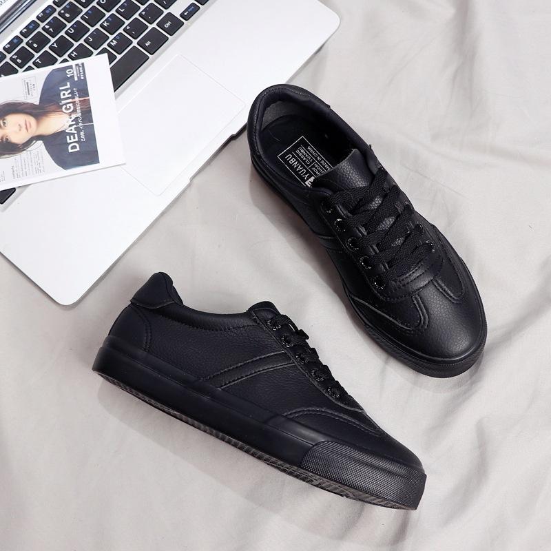 Fashion New Low Platform Sneakers Women Shoes Female Pu Leather Walking Sneakers Loafers White Flat Slip On Vulcanize Casual Shoes