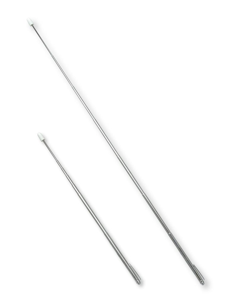 Slim Leather Pen Case In with a Metal Pointer and a Slim 60 Gold Ballpoint Pen Set Red, (ASR-701S-SV60KBP)