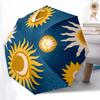 1 шт. Автоматический открывающийся/закрывающийся зонт "Солнце и Луна" с кнопкой One Touch, Ветрозащитная конструкция, Легкий портативный зонт для женщин и мужчин6145
