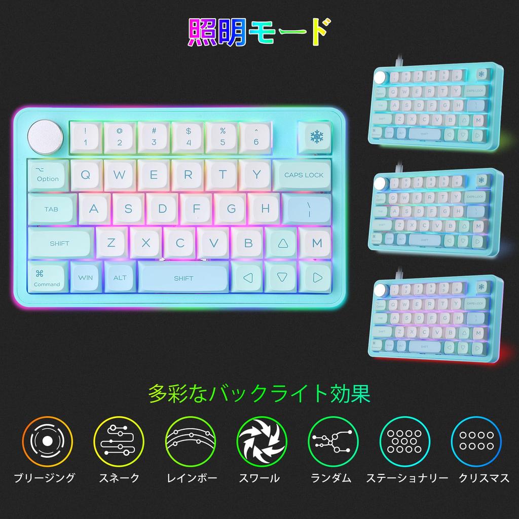 Koolertron Макро с поворотным программируемым числовым ярлыком RGB Подходит для видео и рисования Одноручная клавиатура, Клавиатура, Программируемая, Ручка,