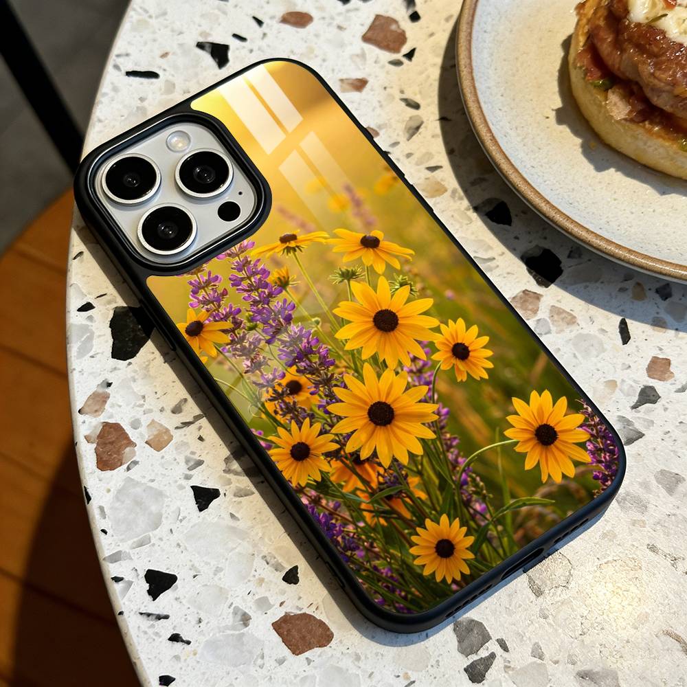 Sunflower&Sunny Day For iPhone 17,16,15,14,13,12,11,Pro,Max,Plus,Mini,SE4,E Magnetic Magsafe Wireless Charging