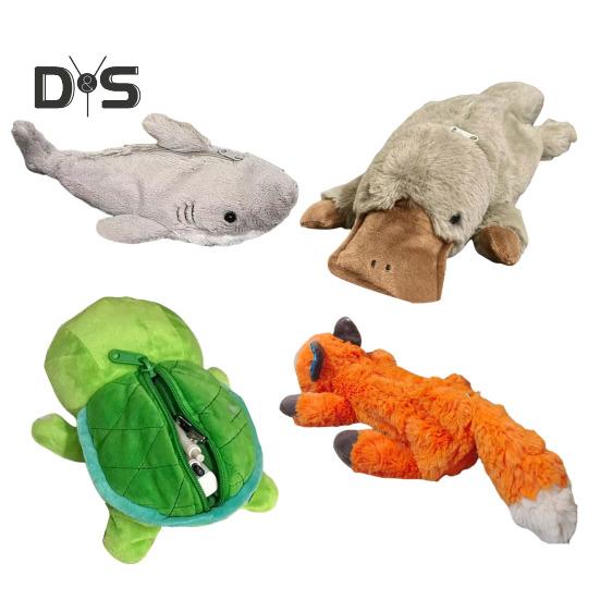 Пенал в форме акулы с застежкой-молнией, вместительная сумка для хранения канцелярских принадлежностей, утолщенный бархатный органайзер для принадлежностей для письма