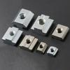2020 3030 4040 4545 Square Aluminum Profile T Block Hammer Nut T Slot Nut Nuts For Fastener