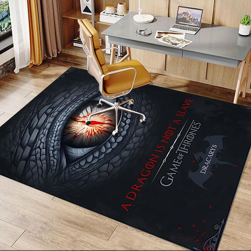 1 шт. DRAGON SLAVE Ковер Офисный коврик Коврик для дома Декор для дома Ковер для зоны Фестивальный подарок Коврик под офисное кресло Долговечный материал1107L