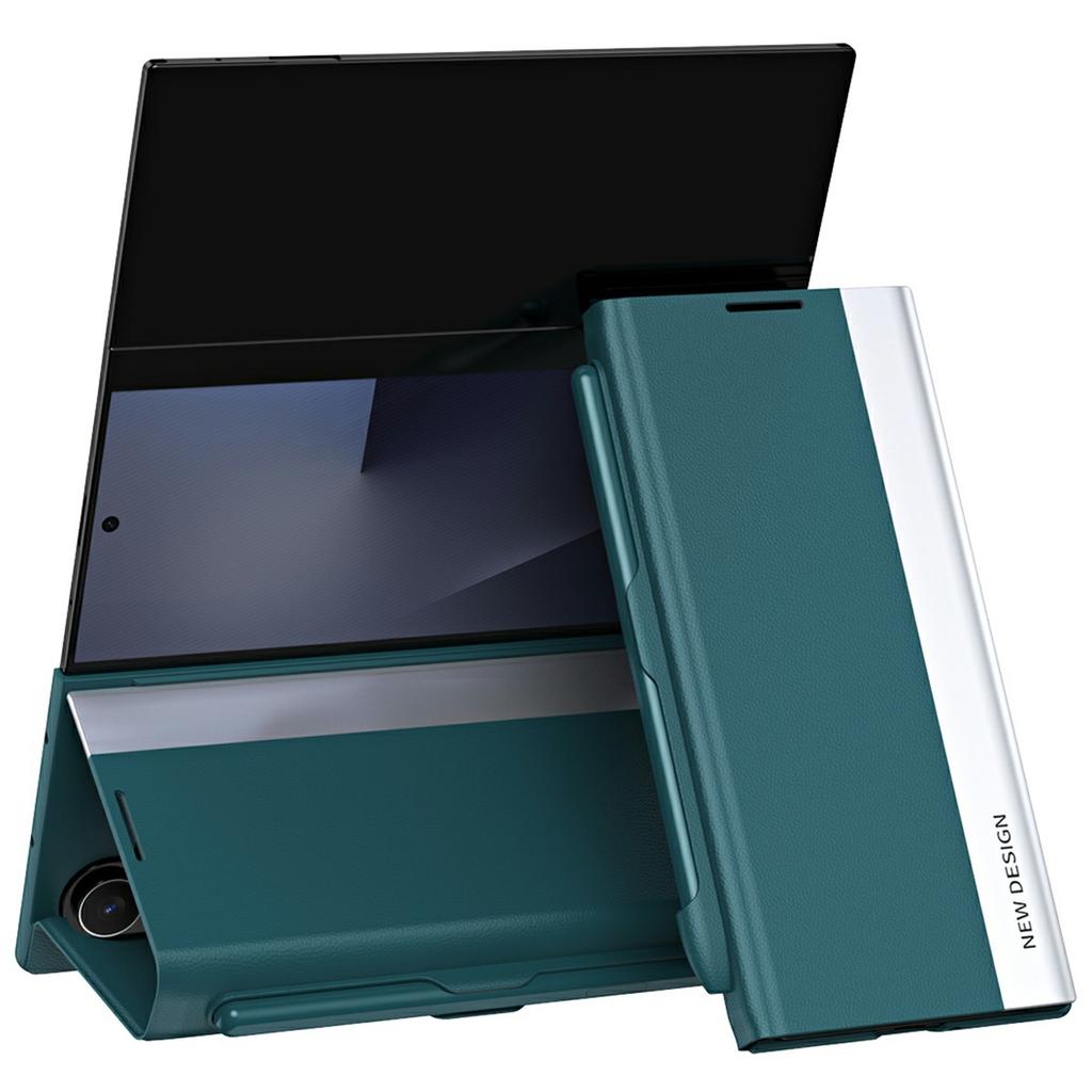 For Samsung Galaxy Z TriFold 5G Case Stand Shockproof Pen Slot PU + PC Phone Cover with Stylus