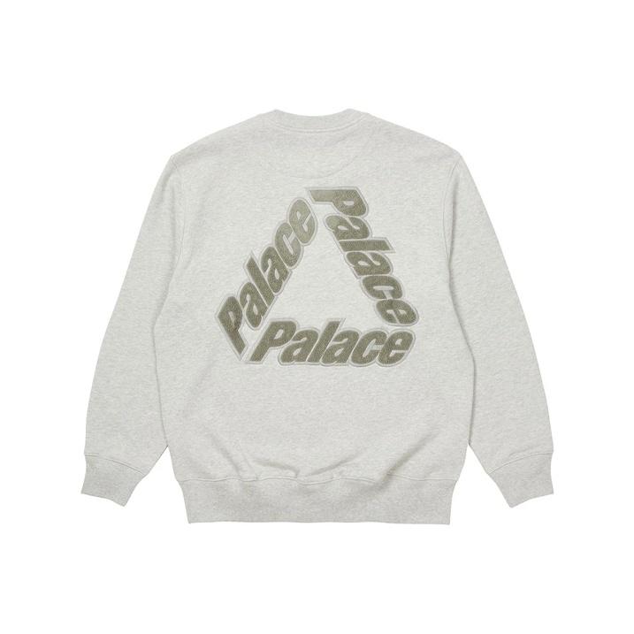 Palace Толстовка с капюшоном с логотипом и буквами, унисекс, серая P20CS007