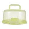Portable Round Cake Storage Box with Lid and Handle Cake Packaging Cake Carrier Transparent Storage Tray Container Stand