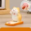 Милая подставка для телефона в виде кота для стола, украшение для рабочего стола из смолы, мобильные телефоны, планшеты