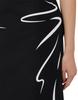 MOSCHINO Drawing Print Cotton Pencil Skirt