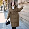 New Style 2025 Winter Thick Down Cotton-padded Coat for Women Long Over Knee Korean Loose Cotton-padded Coat