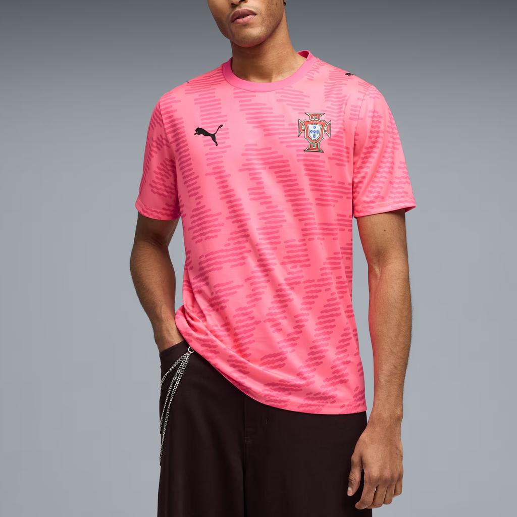 Puma X PORTUGAL x SALEHE BEMBURY Вратарская футболка 'Sun Struck Fluro Pink Pes' Мужская 787101-81