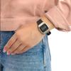 Casio Серия VINTAGE - Квадратные Модные Спортивные Простые Ретро Кварцевый Механизм Ремешок из Смолы Японские и Корейские Часы Мужские Часы Черный Циферблат F-91WM-7ADF