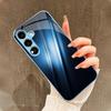 Темно-синий Чехол для телефона в деловом стиле для Samsung Galaxy S26 S25 S24 S23 S22 FE Ultra Plus Встроенное стекло Ощущение голой панели Мужской