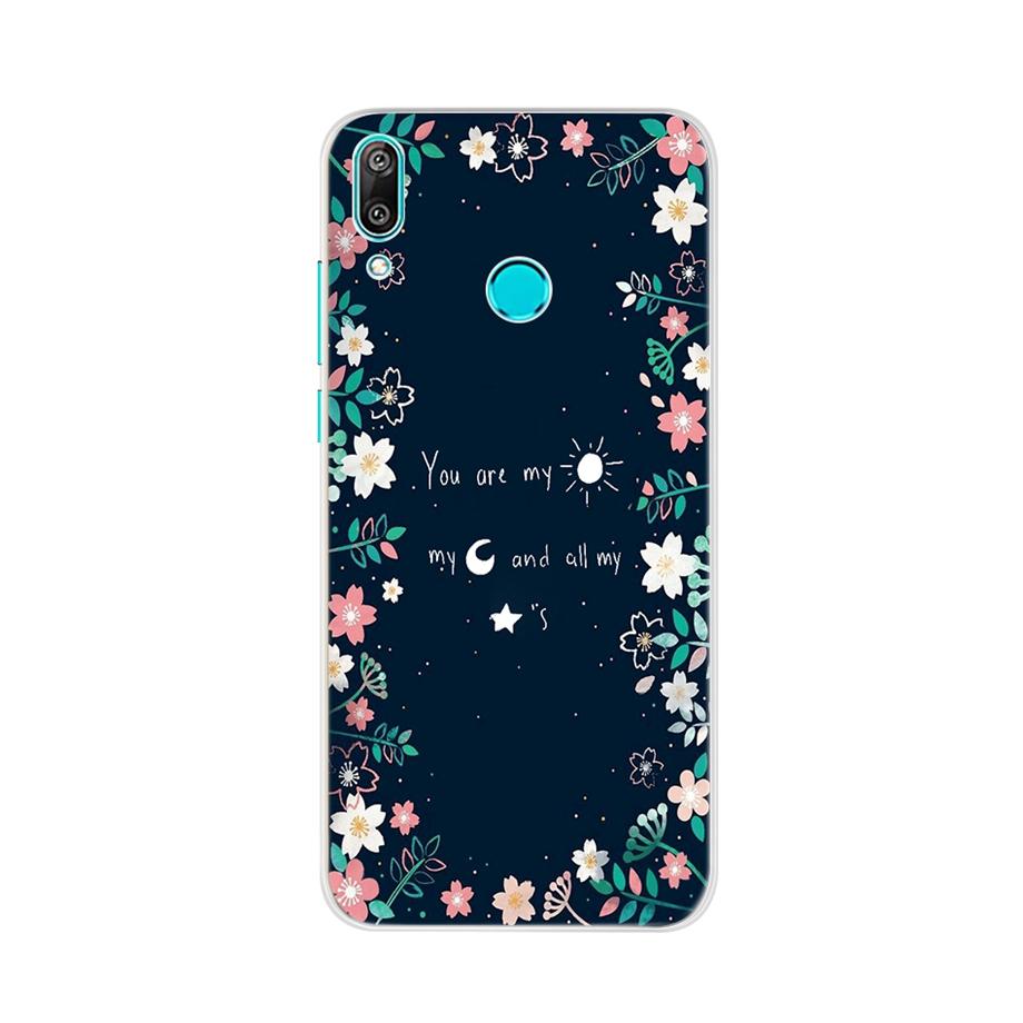 Чехол для Huawei Y7 2019 Силиконовый Мультяшный ТПУ Чехол для Телефона Для Huawei Y7 2019 DUB-LX1 DUB LX1 LX2 LX3 Y 7 Prime Pro 2019 Чехол