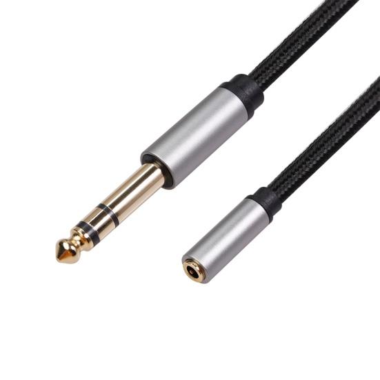 6.35mm 1/4 Male To 3.5mm 1/8 Female Audio Cable for Amplifier/Guitar/Piano/Phone