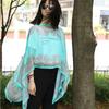 New Sunscreen Shawl Cycling Beach Scarf Chiffon Printing Uv Shawl