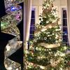 LED Lights Christmas Ribbon Christmas Tree Decorations Ribbon Bows Lights Xmas Tree Ornaments