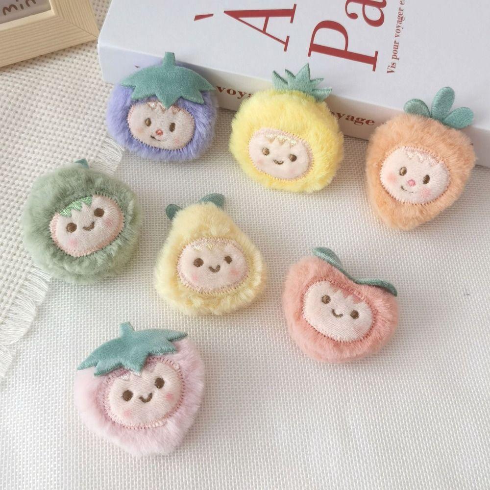 Cloth Cute Fruit Plush Brooch Hand-sewn Sweet Daily