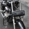 Сумка для инструментов для мотоцикла, ретро-бочкообразная передняя сумка для мотоцикла, черная водонепроницаемая седельная сумка для мотоцикла