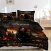 Custom Textile Rings Power Bedding 3 Piece Set HD Print Duvet Cover Pillowcases for Teens Adult Bedroom Decoration