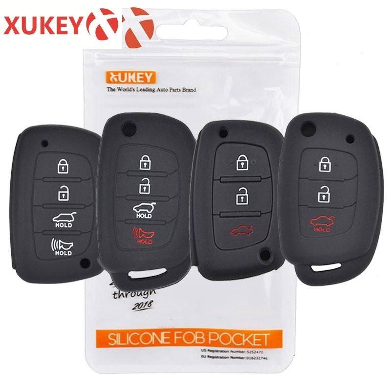 Силиконовый чехол для ключей от машины для Hyundai Creta Tucson Santa Fe Elantra Sonata I10 I20 I30 I40 I25 Ix35, чехол с дистанционным управлением, карманный брелок