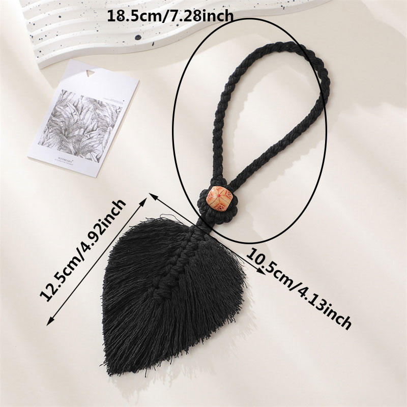 Boho Curtaintiebacks With Beadfringe Curtains Accessories Macrame Decorative Curtain Rope Farmhouse Decor for Room Decoration