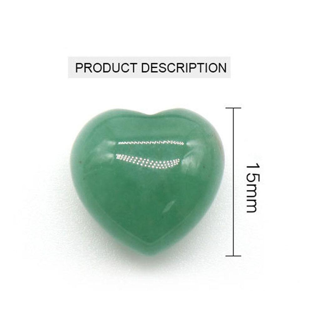 2 шт. Мини-энергетический натуральный камень, украшение в виде сердца, рейки-исцеляющий кристалл, агат, содалит, аметист, нефрит, драгоценный камень, домашний декор, ювелирные изделия, подарки 15 мм