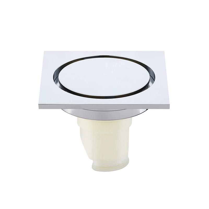 Gold Conceal Floor Drain Chrome Black Gold brass Square 10X10cm Anti-block anti-smelly Bathroom Drain accessories