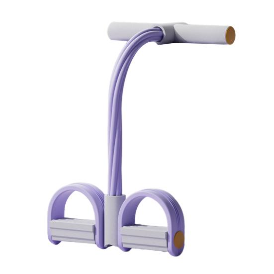 Multifunctional Pedal Resistance Band Strong Elastic Pull Yoga Tension Rope with Handle Muscle Strength Training Fitness Equipment for Abdomen