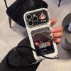 Мультяшная пара собак 3D кожаный чехол для телефона iPhone 17/16/14, Коллекция Осень и Зима, Совместим с 18Promax