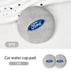 PCKF8 2pcs Car Coaster Water Cup Holder Mat Anti-slip Pad Accessories For Ford Escape Ecosport Fusion Explorer Expedition Taurus