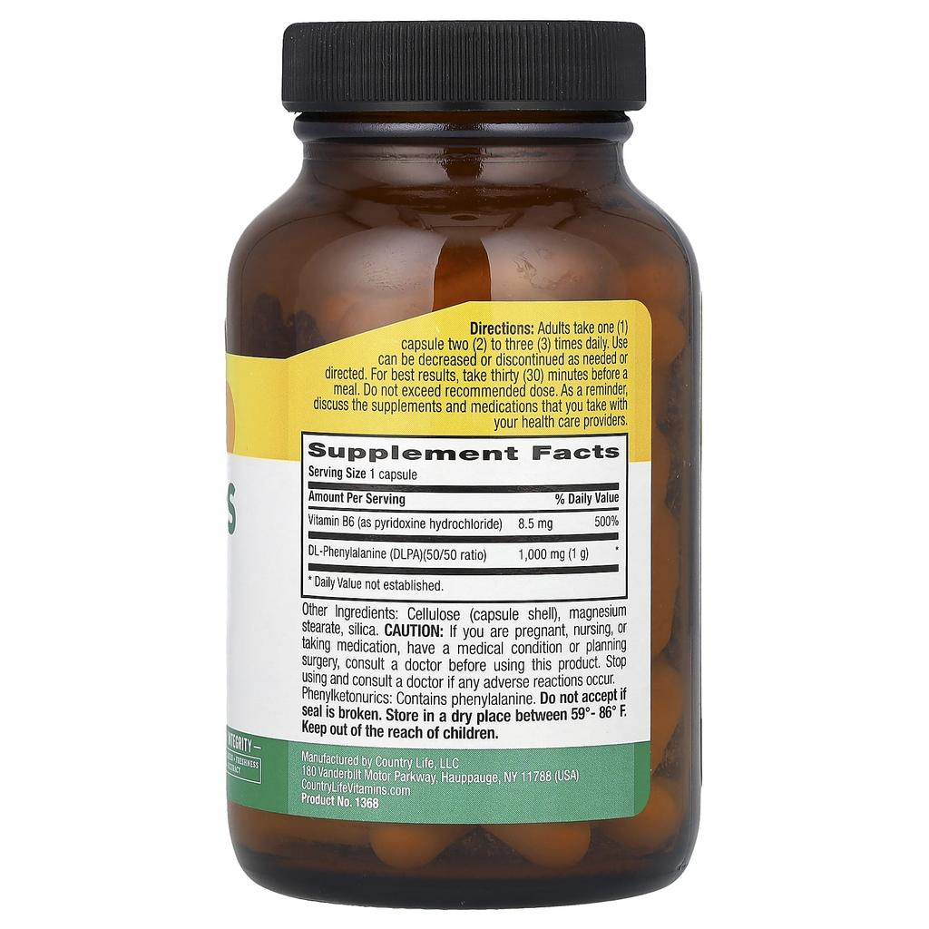 Капсулы DLPA, 1000 мг, 60 вегетарианских капсул