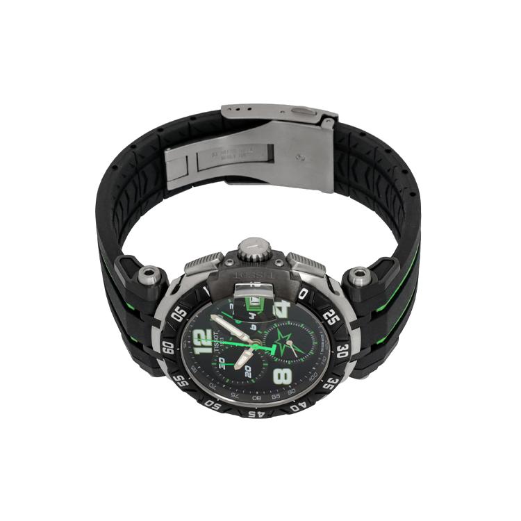 Tissot Коллекция T SPORT Кварцевый механизм Водонепроницаемость 100 м Мужские часы Часы 45,25 мм Черный циферблат T092.417.27.057.01