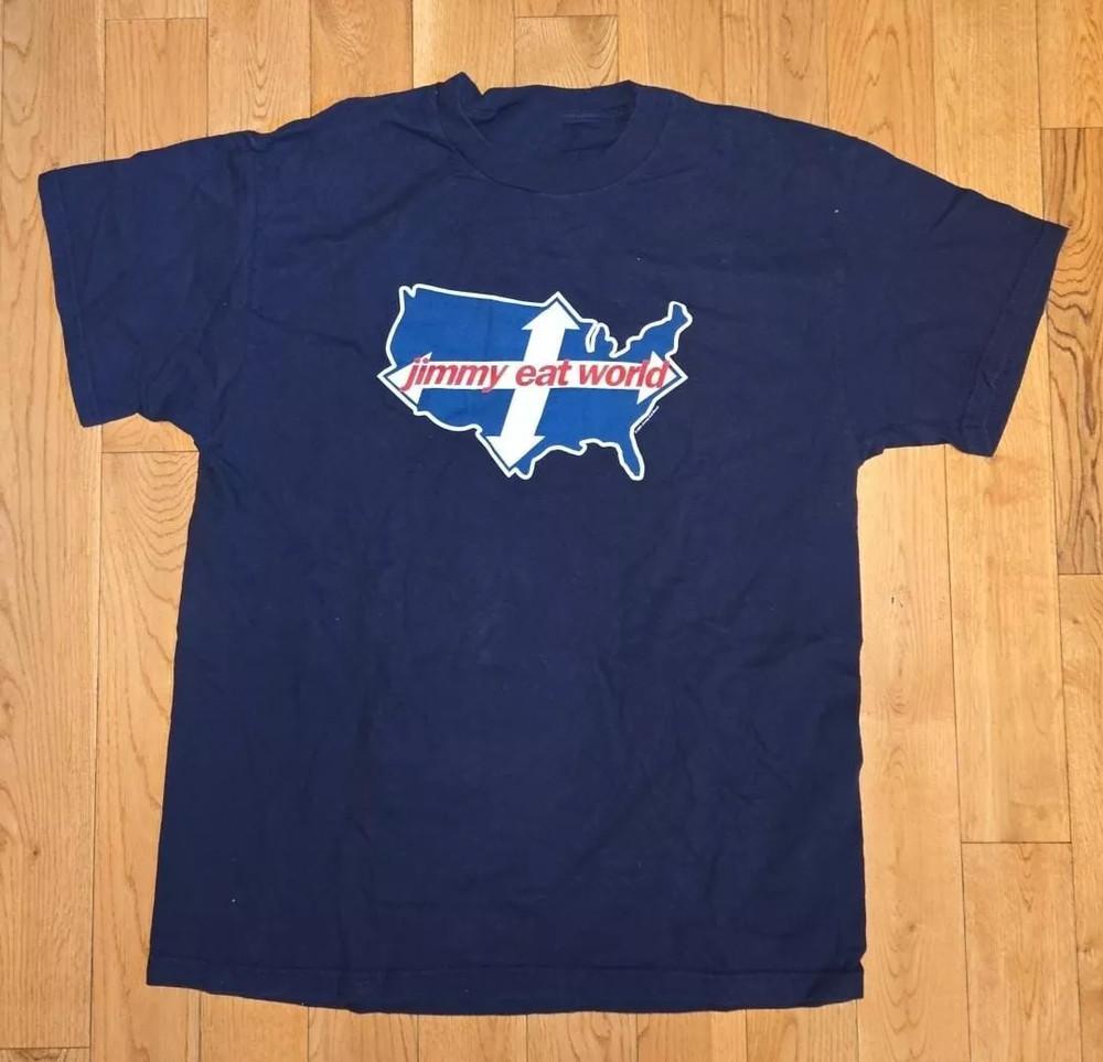 Collection Jimmy Eat World Band Tour Rock Gift For Fan S to 5XL Navy T-shirt Unisex T-Shirt