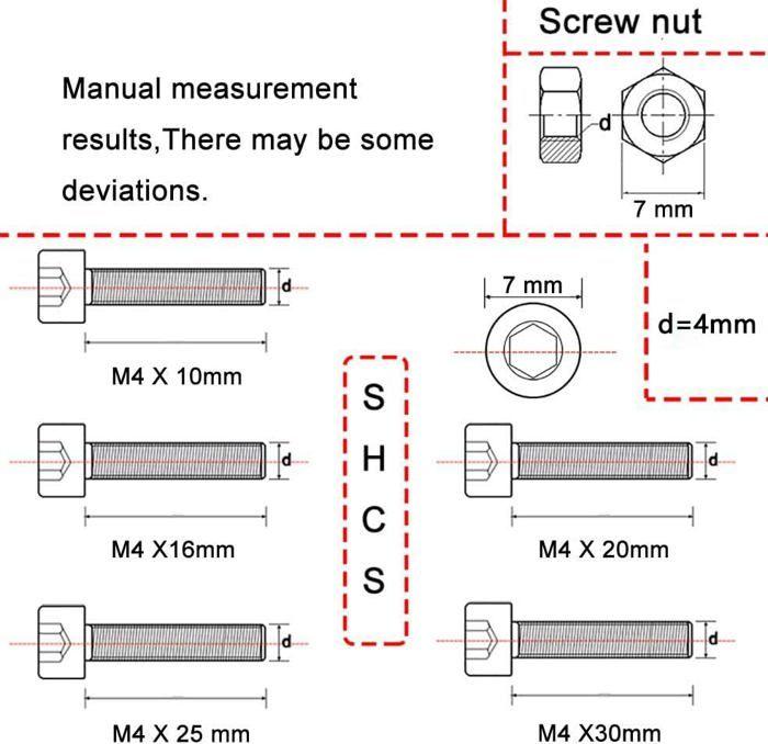 Vis - Newlng - N0LG057 - Acier inoxydable 304 - 100 pièces - Résistant à la corrosion