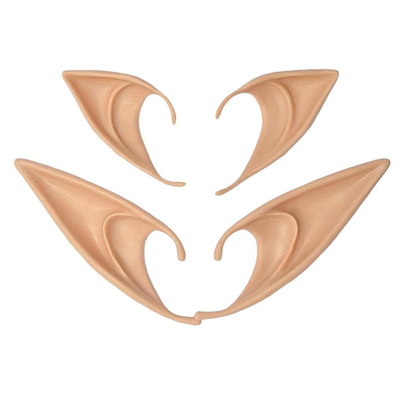 Halloween Elf Ears Cosplay Avatar Elf Ears Vampire Dentures Fairy Fake Ears Halloween Decoration Home Party & Holiday DIY
