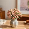 Silk Artificial Flowers Bud Wedding Wreath Festival Room Home Decora Bridal Bouquets Table Vases Pretty Prop Yard Arch Diy Gifts