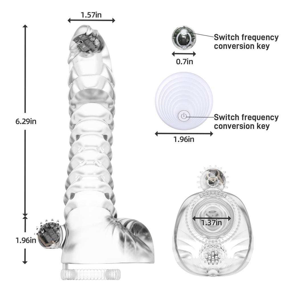 Новый беспроводной 20-скоростной вибрирующий массажер для увеличения пениса, тренажер для мужской задержки эякуляции, секс-игрушки для пары, флирт, игры для взрослых