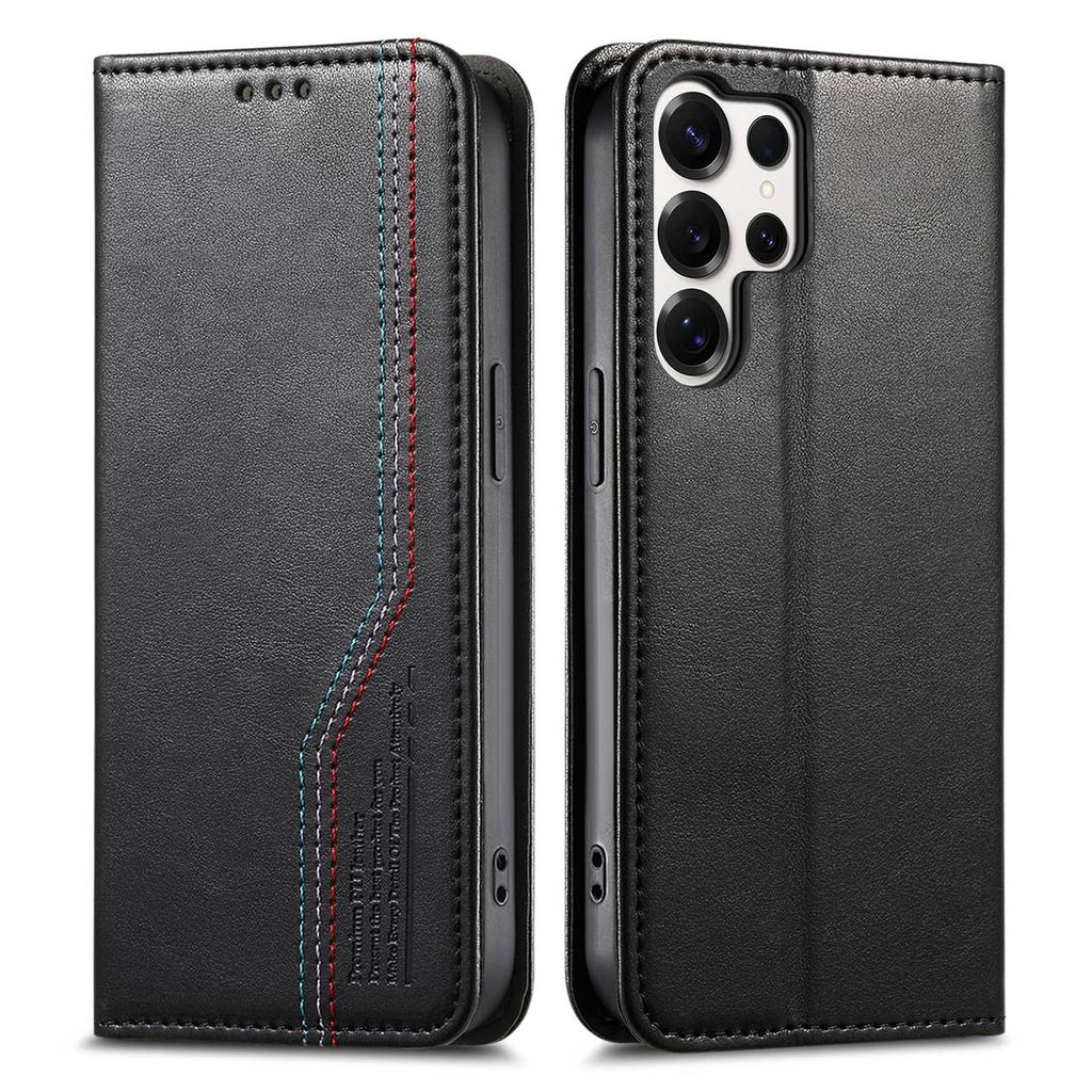 Чехол-бумажник с откидной крышкой для Samsung Galaxy S26 S25 Edge S24 S23 FE S22 Ultra, Магнитный чехол-книжка с держателем для карт, противоударный