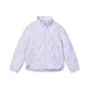 Outdoor Quilted Lightweight Solid Color Casual Loose Stand Collar Thin Down Jacket Women Jacket Lavender F11W344927F-PU
