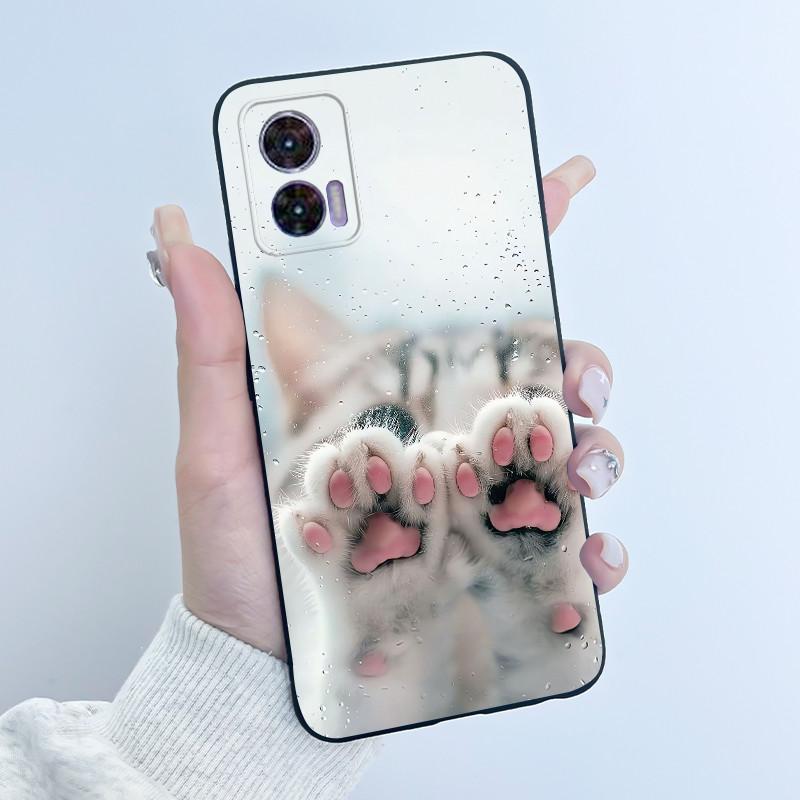 For Motorola Edge 30 Neo Case Fashion Luxury Cute Cool Black TPU Soft Cover For Moto Edge 30 Lite Fundas Edge30 Fusion Bumper
