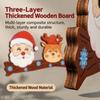 No Drill Christmas Wall Hook Wooden Key Holder Gifts Decorative Hook  Key Storage