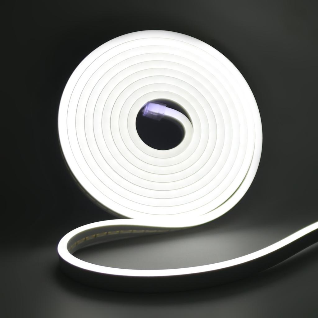 Battery Powered Flexible Neon LED Strip Lights 1M 2M 3M Waterproof DIY Design for Home Decoration White Warm Red Green Blue