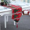 Creative Christmas Home Decor Knitted Fabric Table Flag Hotel Table Decoration Home Holiday Party Dress Up