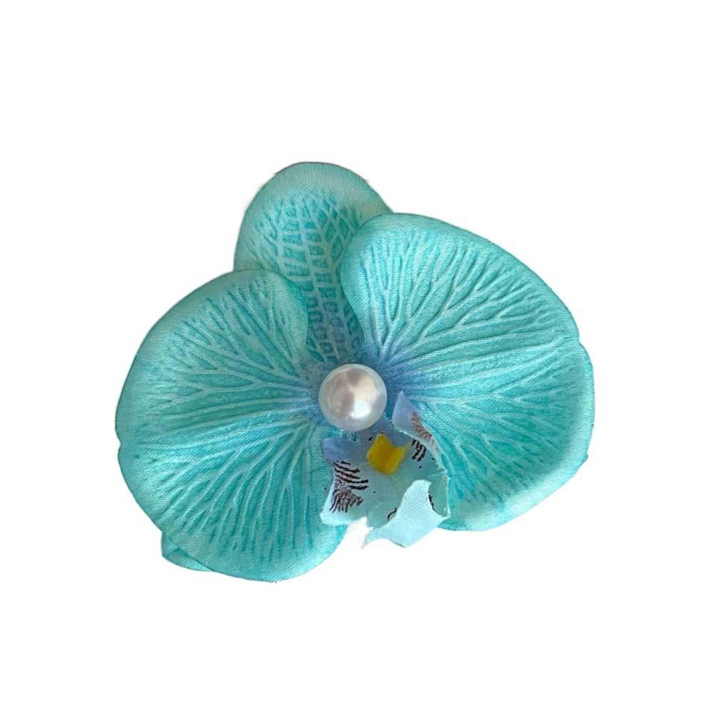 Thai Style Orchid Flower Hairpin Sweet Women Side Clip Butterfly Orchid Hair Clip Beach