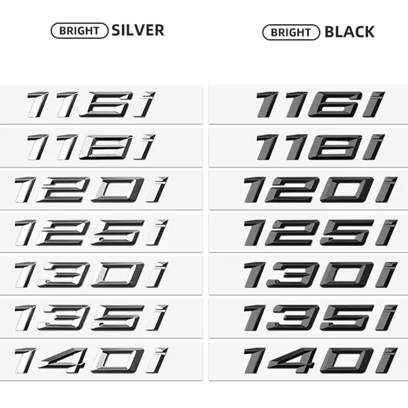 3D ABS Black Car Trunk Letters For BMW 116i 118i 120i 125i 130i 135i 140i Logo Emblem Sticker F20 E87 F21 Auto Accessories TT5F