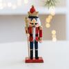 16 см Деревянное украшение в виде Щелкунчика, расписанное Веселое рождественское украшение для вечеринки