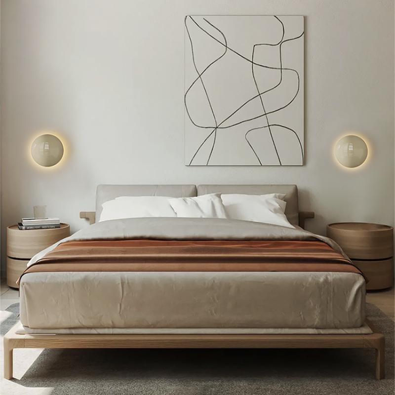 Современный простой романтический стиль настенные светильники из гальки скандинавский домашний декор коридор балкон прикроватная тумбочка настенный светильник светодиодный с регулировкой яркости