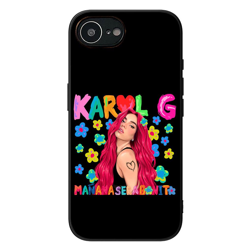 Soft Phone Cover for Apple iPhone 17 16 14 15 Pro Max Plus 15+ 16E XR ProMax Air Case Karol G Manana Sera Bonito Casing